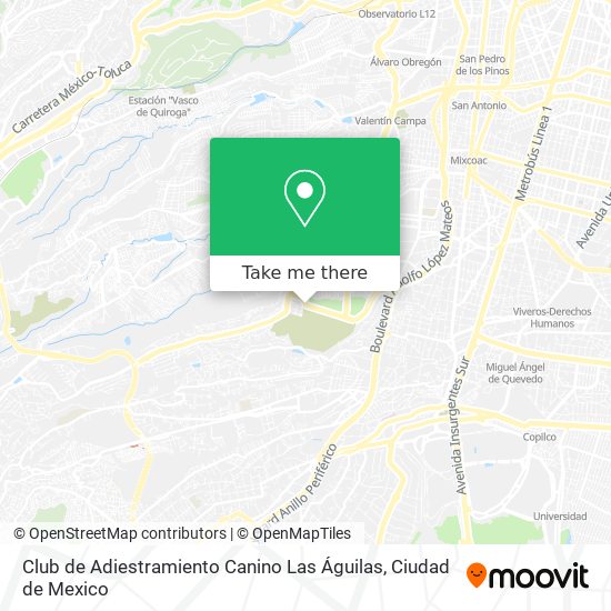 Club de Adiestramiento Canino Las Águilas map