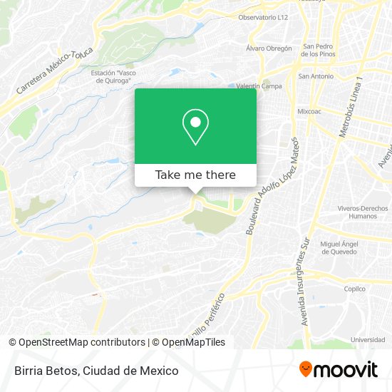 Birria Betos map