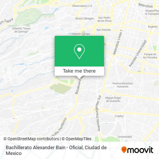 Bachillerato Alexander Bain - Oficial map