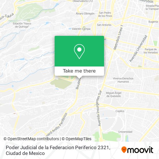Poder Judicial de la Federacion Periferico 2321 map