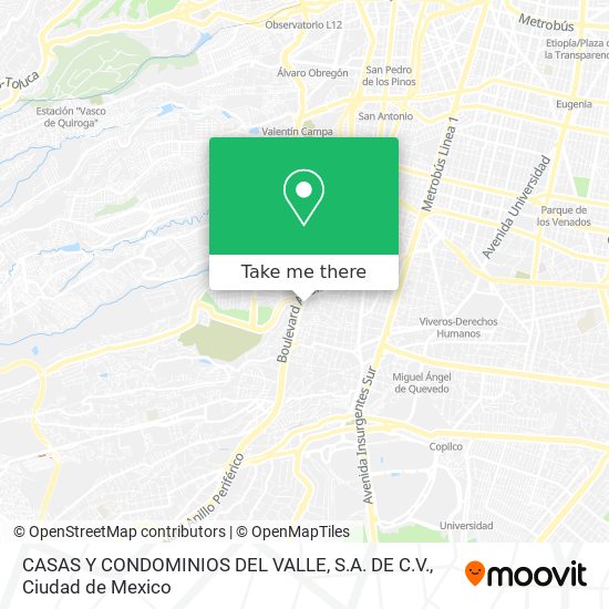 CASAS Y CONDOMINIOS DEL VALLE, S.A. DE C.V. map