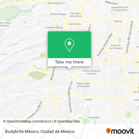 Bodybrite México map