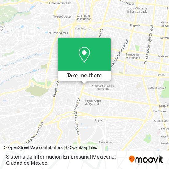Mapa de Sistema de Informacion Empresarial Mexicano