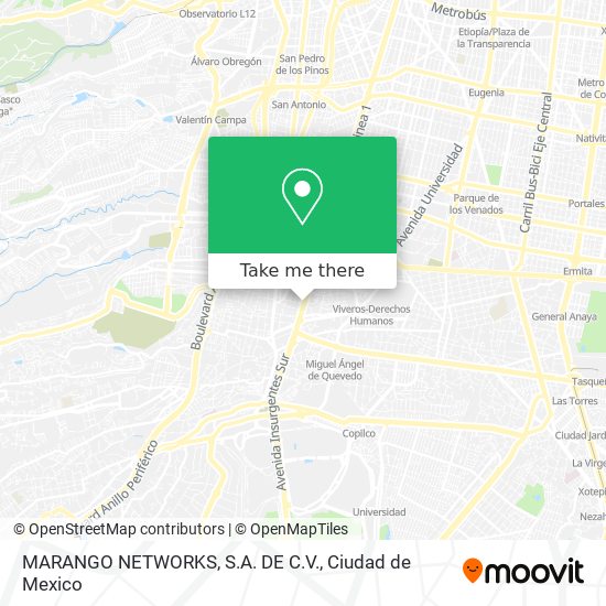 MARANGO NETWORKS, S.A. DE C.V. map