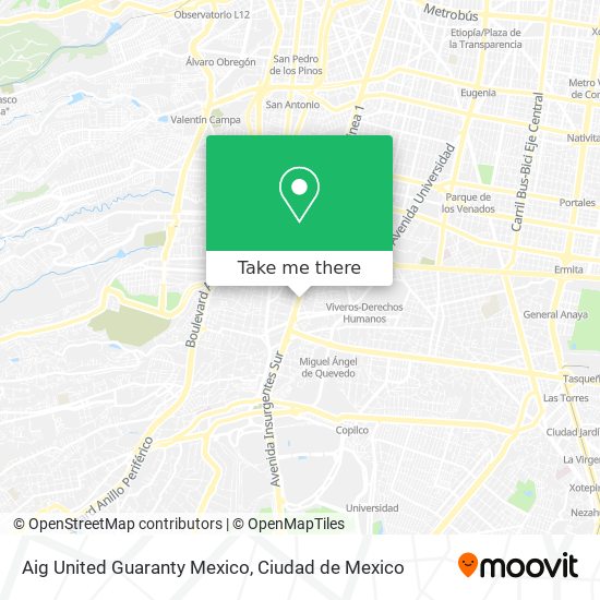 Aig United Guaranty Mexico map