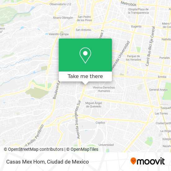 Casas Mex Hom map
