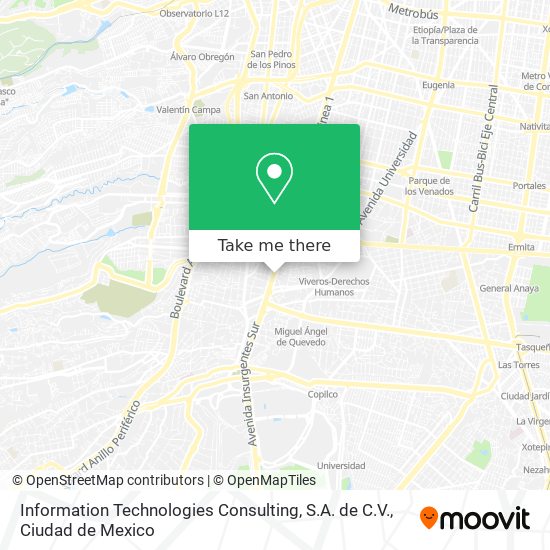 Mapa de Information Technologies Consulting, S.A. de C.V.
