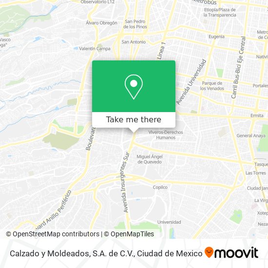 Calzado y Moldeados, S.A. de C.V. map