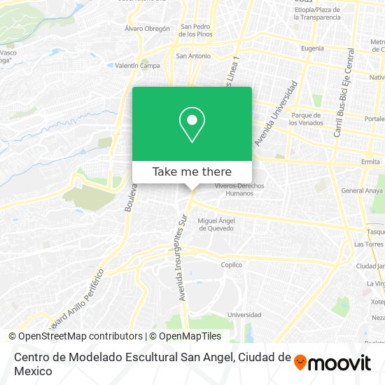 Centro de Modelado Escultural San Angel map