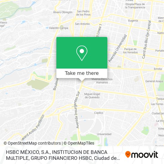 HSBC MÉXICO, S.A., INSTITUCIóN DE BANCA MúLTIPLE, GRUPO FINANCIERO HSBC map