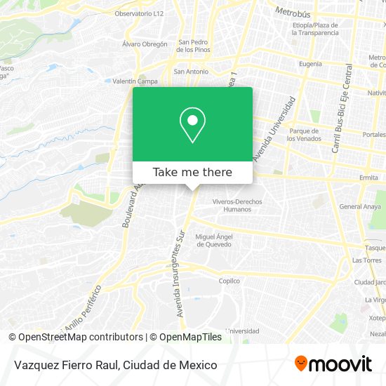 Vazquez Fierro Raul map