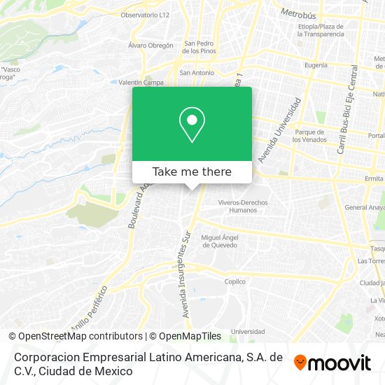 Corporacion Empresarial Latino Americana, S.A. de C.V. map