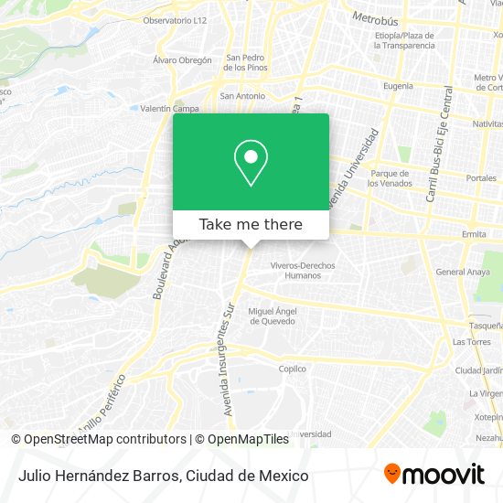Julio Hernández Barros map