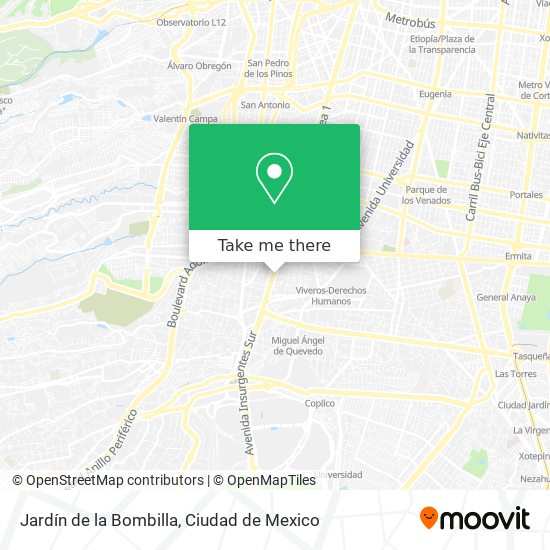 Jardín de la Bombilla map