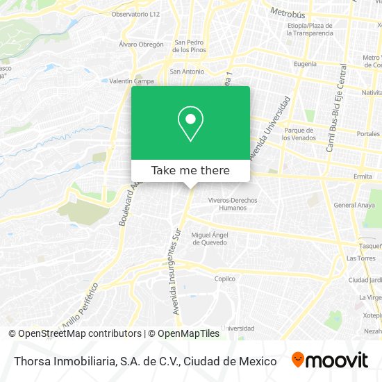 Thorsa Inmobiliaria, S.A. de C.V. map