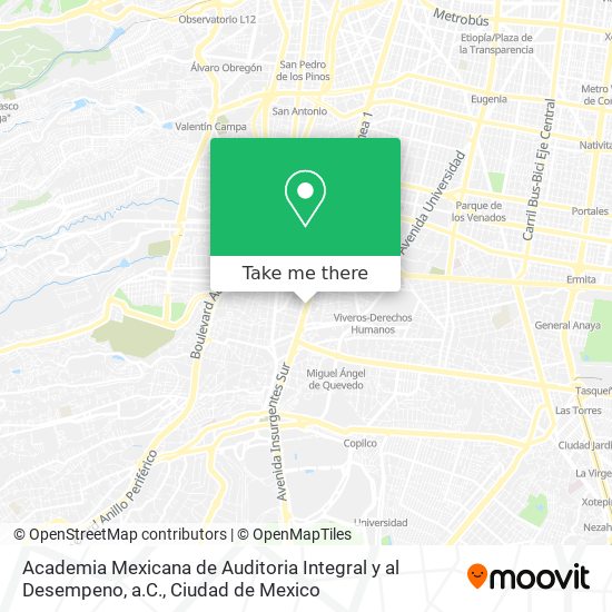 Academia Mexicana de Auditoria Integral y al Desempeno, a.C. map