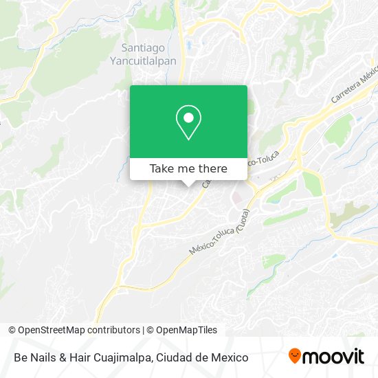 Mapa de Be Nails & Hair Cuajimalpa