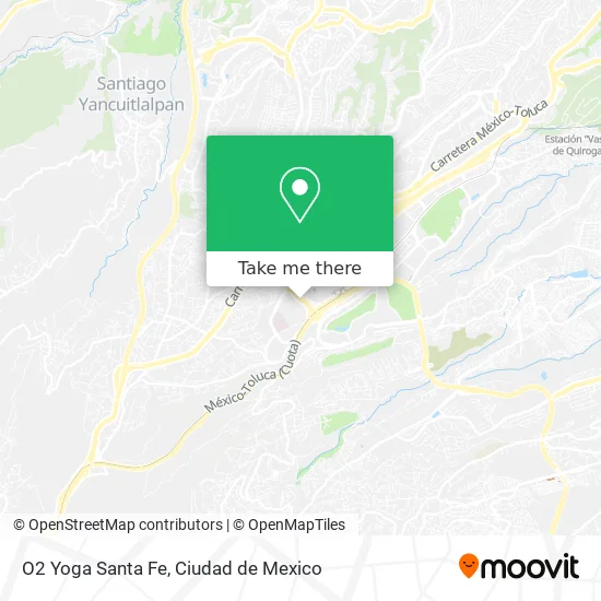 O2 Yoga Santa Fe map