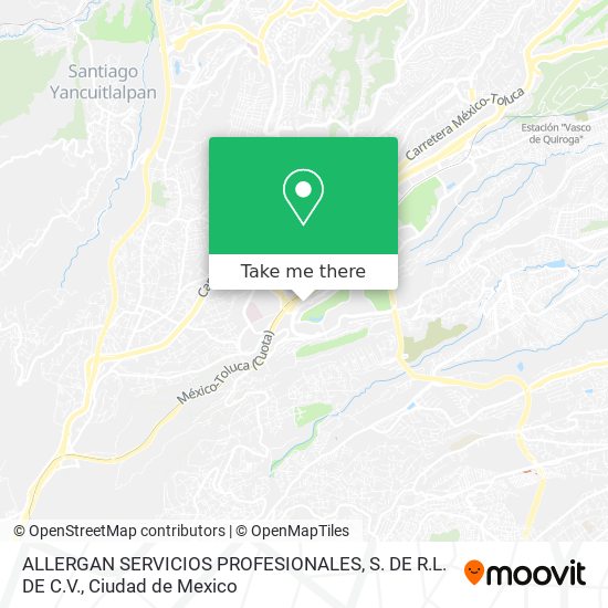 ALLERGAN SERVICIOS PROFESIONALES, S. DE R.L. DE C.V. map