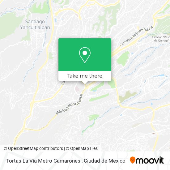 Tortas La Vía Metro Camarones. map