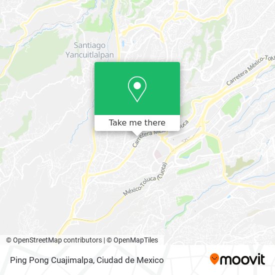 Ping Pong Cuajimalpa map