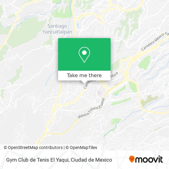 Gym Club de Tenis El Yaqui map