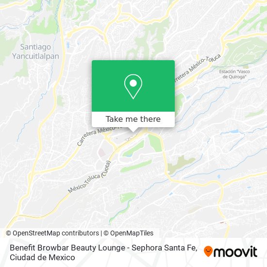 Benefit Browbar Beauty Lounge - Sephora Santa Fe map