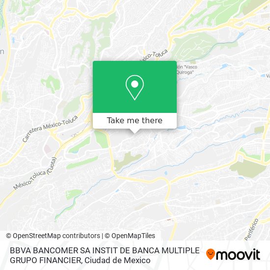 BBVA BANCOMER SA INSTIT DE BANCA MULTIPLE GRUPO FINANCIER map