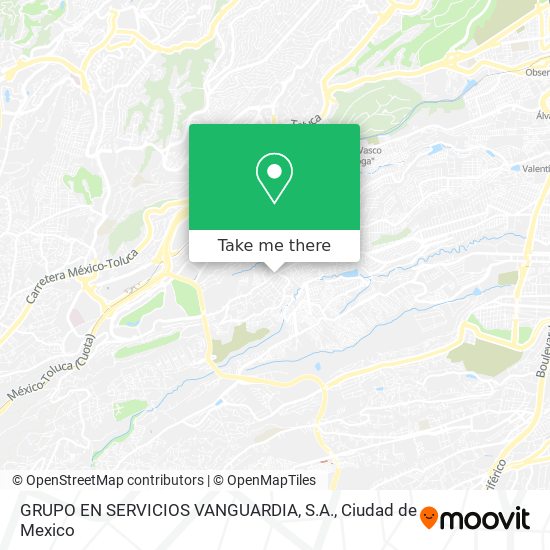 GRUPO EN SERVICIOS VANGUARDIA, S.A. map