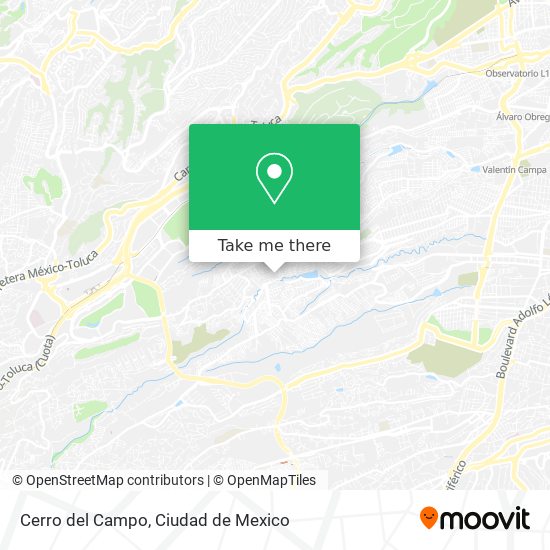 Cerro del Campo map