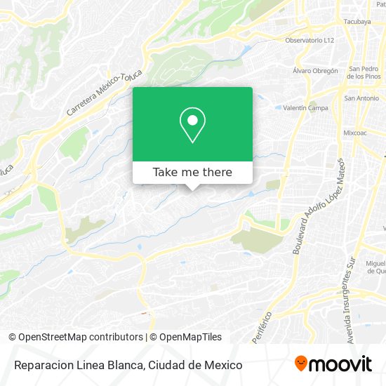 Mapa de Reparacion Linea Blanca