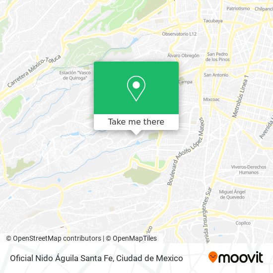 Oficial Nido Águila Santa Fe map