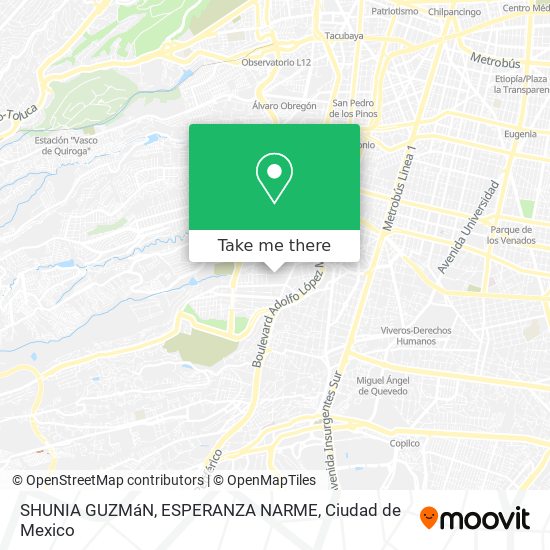 SHUNIA GUZMáN, ESPERANZA NARME map