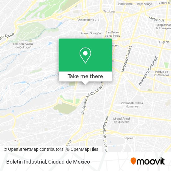 Boletin Industrial map