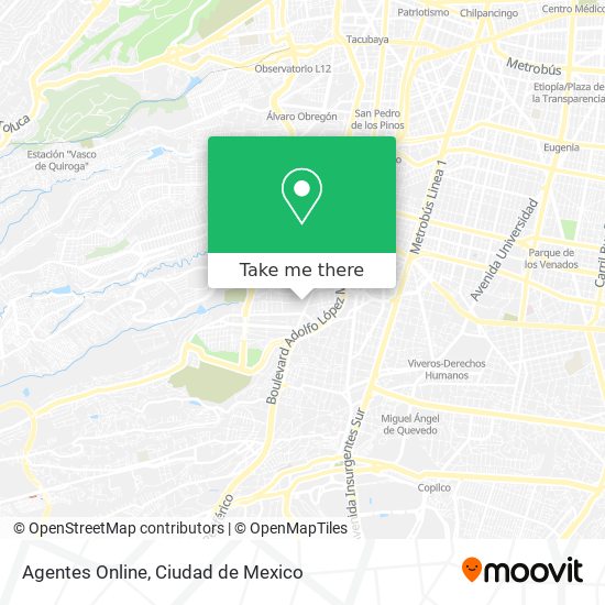 Agentes Online map