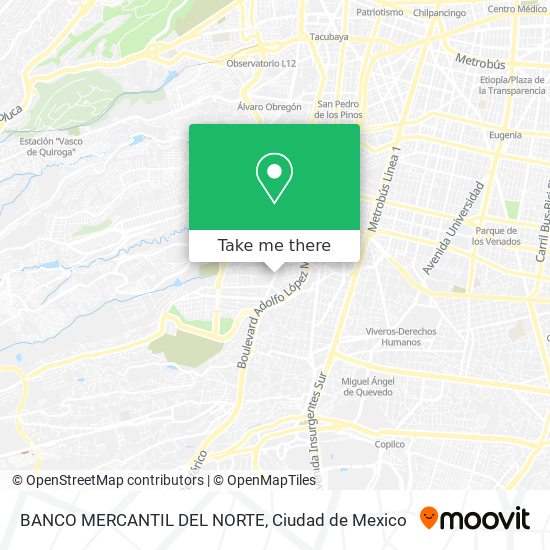 BANCO MERCANTIL DEL NORTE map