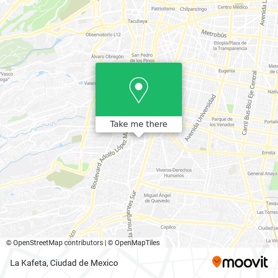 La Kafeta map