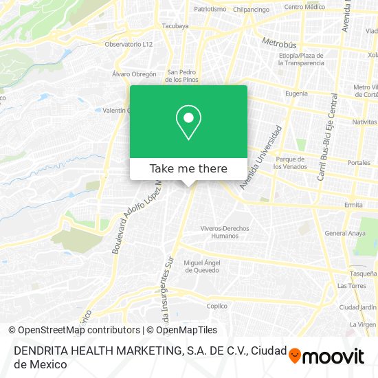 Mapa de DENDRITA HEALTH MARKETING, S.A. DE C.V.