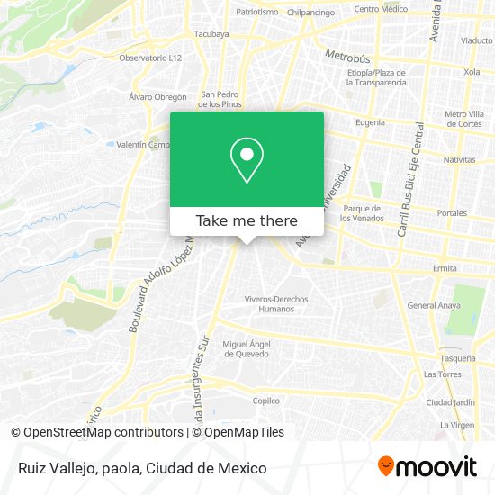 Ruiz Vallejo, paola map