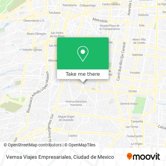 Vemsa Viajes Empresariales map