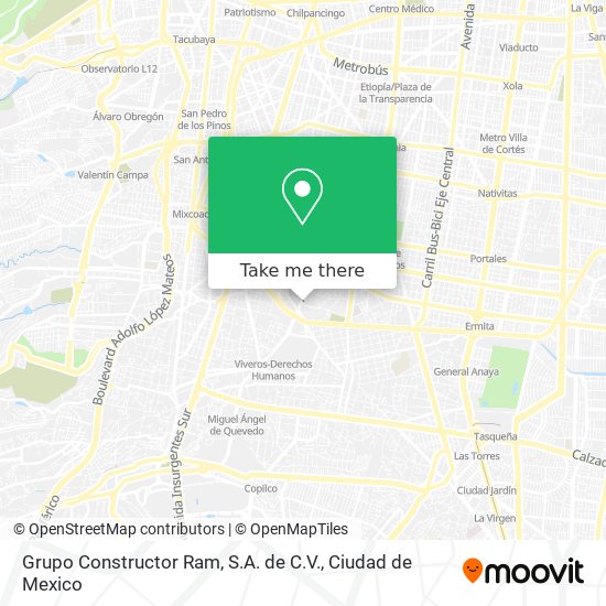 Grupo Constructor Ram, S.A. de C.V. map