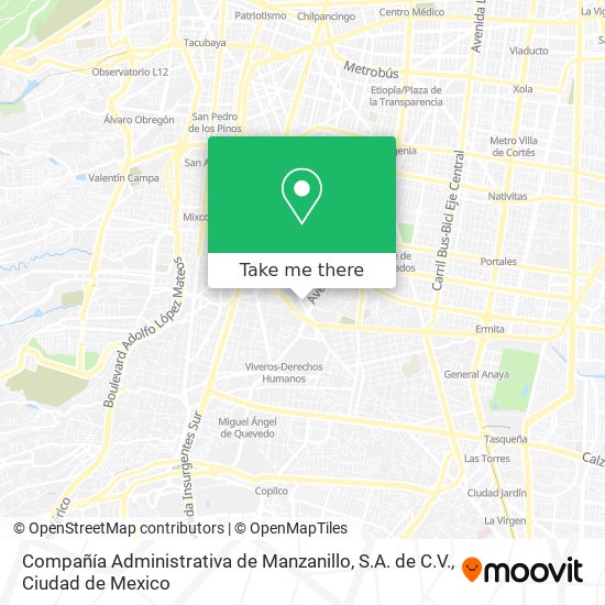 Compañía Administrativa de Manzanillo, S.A. de C.V. map