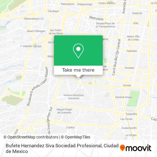 Bufete Hernandez Siva Sociedad Profesional map