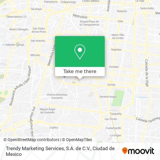 Trendy Marketing Services, S.A. de C.V. map