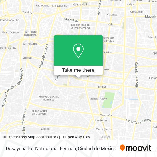 Desayunador Nutricional Ferman map