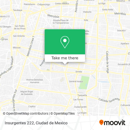 Insurgentes 222 map
