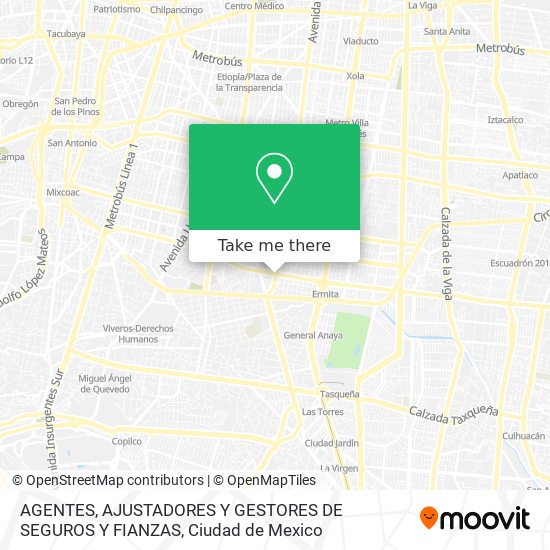 Mapa de AGENTES, AJUSTADORES Y GESTORES DE SEGUROS Y FIANZAS