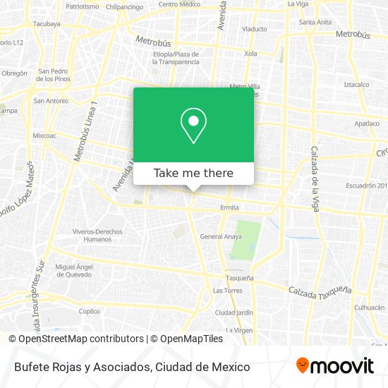 Bufete Rojas y Asociados map