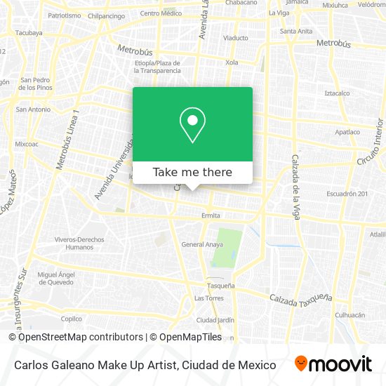Carlos Galeano Make Up Artist map
