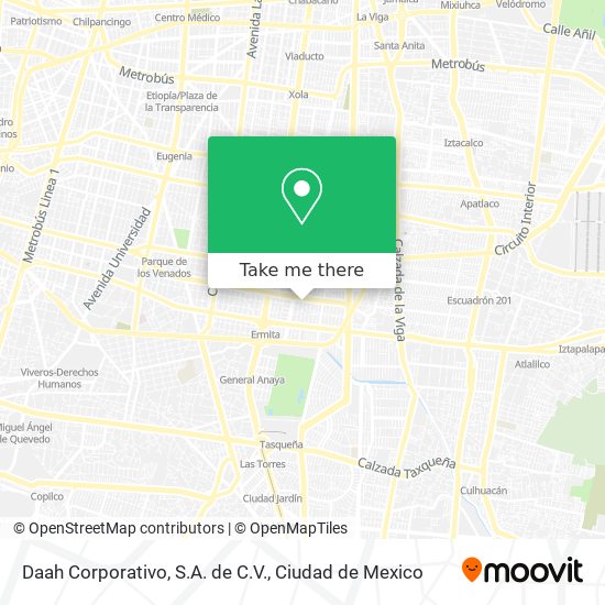 Daah Corporativo, S.A. de C.V. map